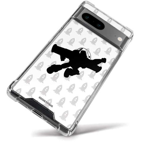 Disney Toy Story Buzz Lightyear Silhouette Google Pixel 8a Clear Case